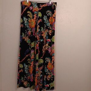Lauren Ralph Lauren  Women's Wide Leg Palloza Pull-on Pants Sz L Black...